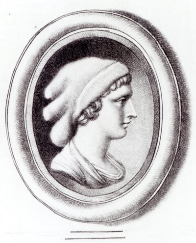 Portrait of Sappho by Thomas Worlidge